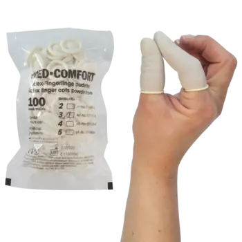 Foto zeigt Fingerlinge an einer Hand