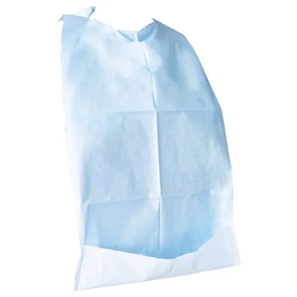 Foto zeigt eine blaue Schutzserviette